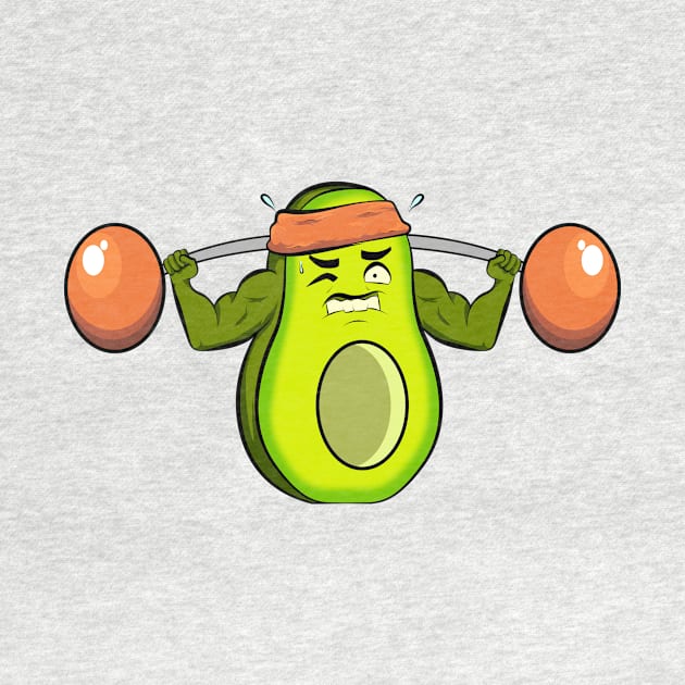 gym avocado fitness funny by the house of parodies